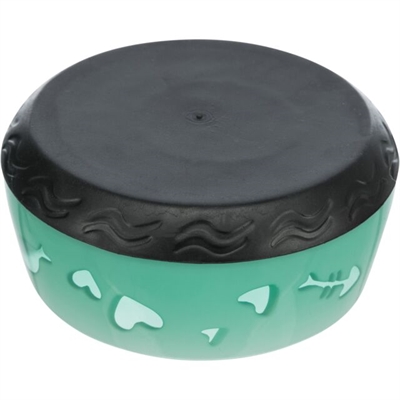 TRIXIE VOERBAK / WATERBAK VIS / HART KUNSTSTOF / RUBBERRING ASSORTI
