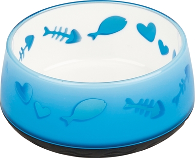 TRIXIE VOERBAK / WATERBAK VIS / HART KUNSTSTOF / RUBBERRING ASSORTI