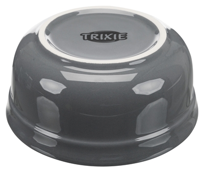 TRIXIE VOERBAK SET KERAMIEK  /  METAAL PETROL / GRIJS
