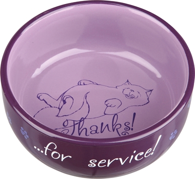 TRIXIE VOERBAK / WATERBAK THANKS FOR SERVICE KERAMIEK ASSORTI