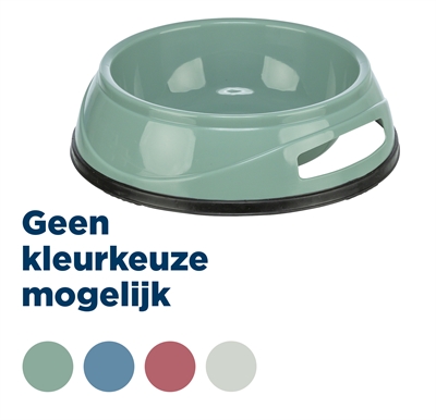 TRIXIE VOERBAK ZWAAR KUNSTSTOF / RUBBERBODEM ASSORTI