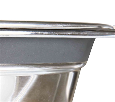 TRIXIE VOER / WATERBAK-SET KLAPPERBESCHERMING RVS / METAAL GRIJS