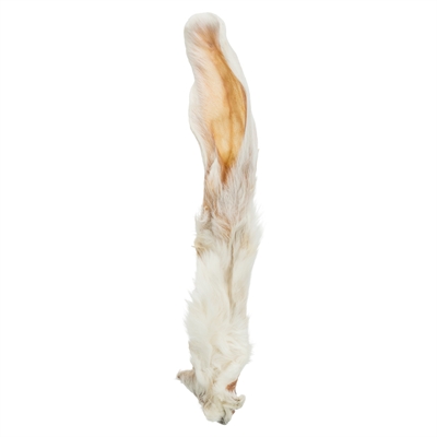 TRIXIE Konijnenoren met vacht 100% natuurlijk, vezelrijk, extra kauwbeleving - Naturel - 500 g