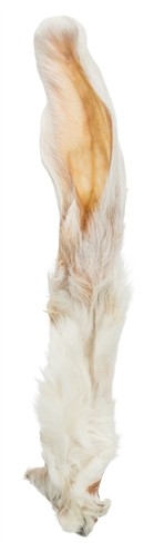 TRIXIE Konijnenoren met vacht 100% natuurlijk, vezelrijk, extra kauwbeleving - Naturel - 500 g