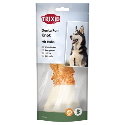 TRIXIE DENTA FUN KNOTTED CHICKEN CHEWING BONE