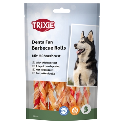 Trixie Denta Fun Barbecue Chicken Chewing Rolls