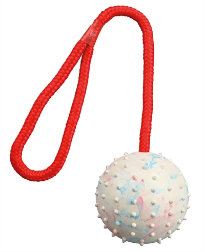 TRIXIE NATUURRUBBER BAL AAN KOORD ASSORTI