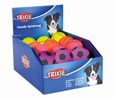 TRIXIE DRIJVENDE SCHUIMRUBBER NEON BAL ASSORTI