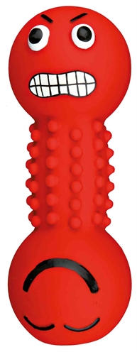 TRIXIE LATEX / POLYESTERVLIES SMILEY-HALTER MET GELUID ASSORTI