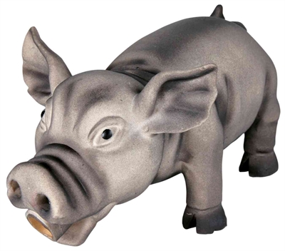 TRIXIE LATEX / POLYESTERVLIES VARKEN MET DIERENGELUID  ASSORTI