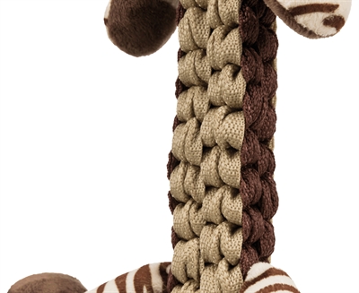 TRIXIE PLUCHE / POLYESTER TIJGER MET GEVLOCHTEN LIJF EN GELUID