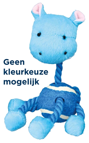 TRIXIE PLUCHE DIER MET TOUW EN TENNISBAL ASSORTI