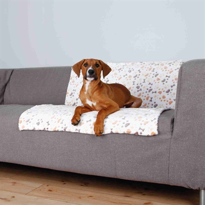 TRIXIE DEKEN LINGO SOFTFLEECE WIT / BEIGE