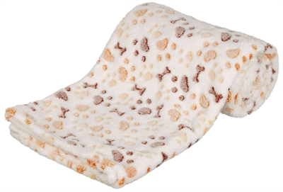 TRIXIE DEKEN LINGO SOFTFLEECE WIT / BEIGE