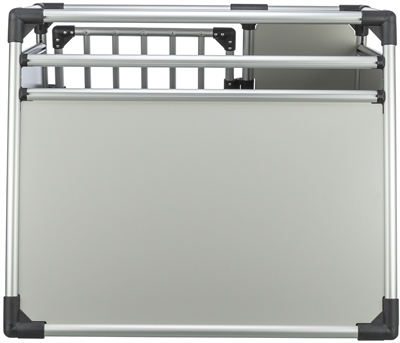 TRIXIE VERVOERSBOX ALUMINIUM ZILVER / LICHTGRIJS