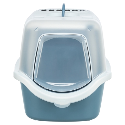 TRIXIE KATTENBAK VICO OPEN TOP MET KAP BLAUW GRIJS / WIT