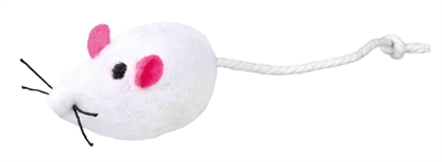 TRIXIE SET MUIZEN PLUCHE MET CATNIP WIT / GRIJS