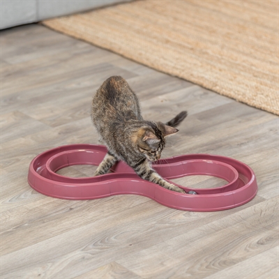 TRIXIE FLASHING BALL RACE KUNSTSTOF ROZE