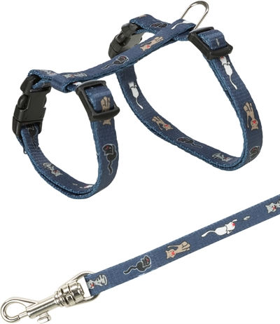 TRIXIE KITTENTUIG JUNIOR MET RIEM KATTENMOTIEF ASSORTI