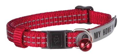 TRIXIE KATTENHALSBAND MET ADRESFLAP MY HOME REFLECTEREND ASSORTI