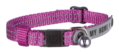 TRIXIE KATTENHALSBAND MET ADRESFLAP MY HOME REFLECTEREND ASSORTI