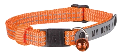 TRIXIE KATTENHALSBAND MET ADRESFLAP MY HOME REFLECTEREND ASSORTI