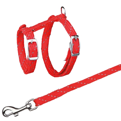 TRIXIE KITTENTUIG MET RIEM REFLECTEREND ASSORTI