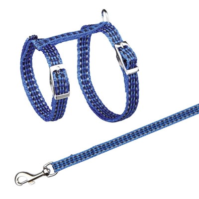 TRIXIE KATTENTUIG MET RIEM METALEN GESPEN REFLECTEREND ASSORTI