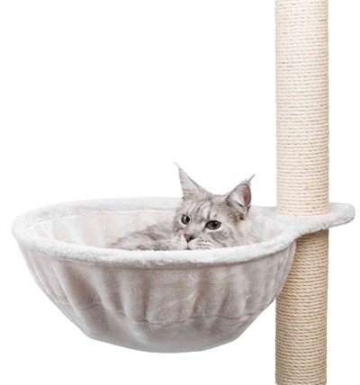 TRIXIE HANGMAND XXL VOOR KRABPALEN EXTRA-STRONG PLUCHE LICHTGRIJS