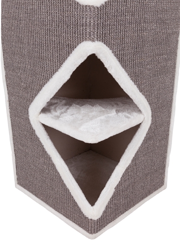 TRIXIE CAT TOWER ARMA GRIJS / WIT