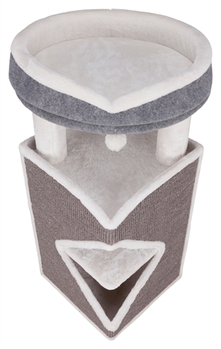 TRIXIE CAT TOWER ARMA GRIJS / WIT