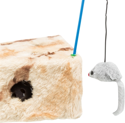 TRIXIE CAT'S CHEESE MET SPEELHENGEL & SPEELBALLEN PLUCHE