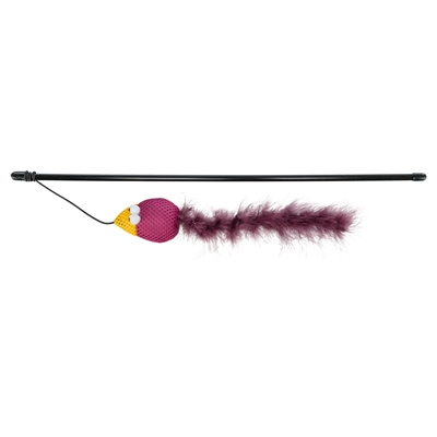 TRIXIE SPEELHENGEL VOGEL KUNSTSTOF / STOF / PLUCHE MET CATNIP ASSORTI