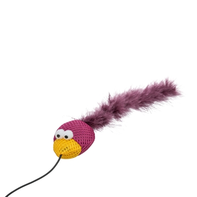 TRIXIE SPEELHENGEL VOGEL KUNSTSTOF / STOF / PLUCHE MET CATNIP ASSORTI