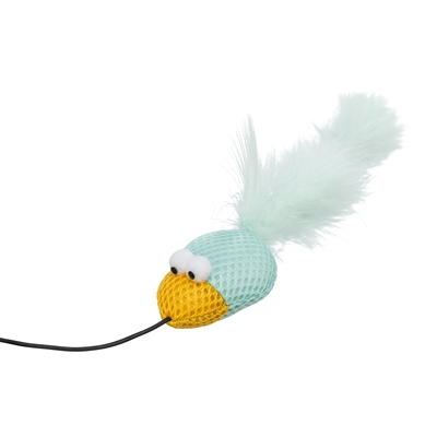 TRIXIE SPEELHENGEL VOGEL KUNSTSTOF / STOF / PLUCHE MET CATNIP ASSORTI
