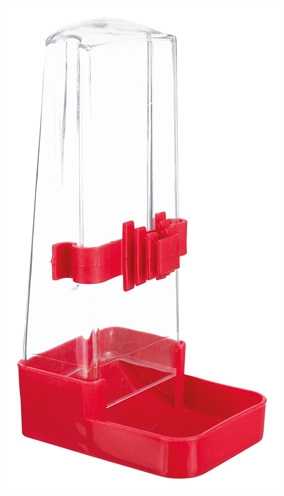 TRIXIE DRINKFLES EN VOERDISPENSER HOEKIG ASSORTI