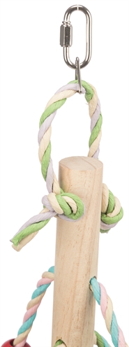 TRIXIE SPEELGOED MET PAPIEREN BANDJES HOUT MEERKLEURIG