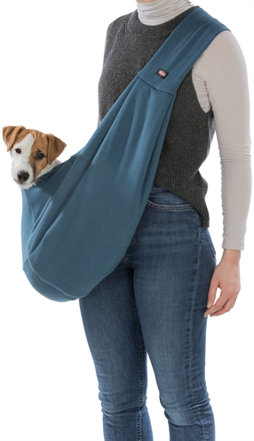 TRIXIE DRAAGTAS BUIKDRAGER SLING BLAUW / GRIJS