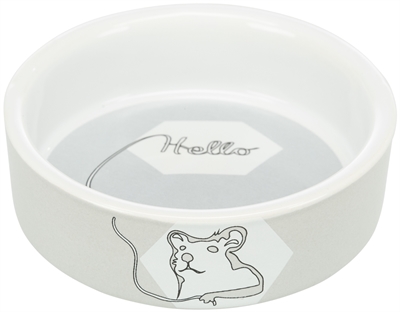 TRIXIE VOERBAK / WATERBAK KERAMIEK STRIP HAMSTER ASSORTI