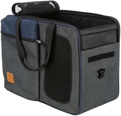 TRIXIE HONDENTAS RUGZAK TARA 2 IN 1 GRIJS / BLAUW