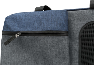TRIXIE HONDENTAS RUGZAK TARA 2 IN 1 GRIJS / BLAUW