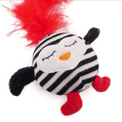 ROSEWOOD KATTENHENGEL GESTREEPTE PINGUIN MET VEER