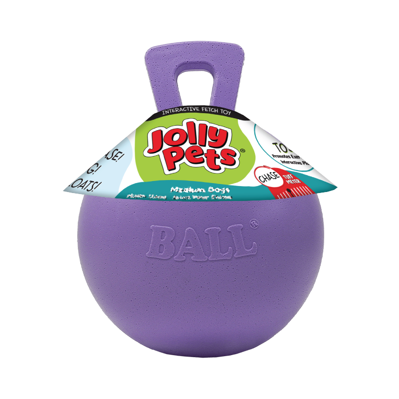 Jolly Pets Jolly Tug-n-Toss balle de jeu pour chien Violet clair M 15 cm
