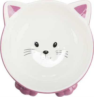 TRIXIE VOERBAK / DRINKBAK KATTENKOP VERHOOGD KERAMIEK ASSORTI