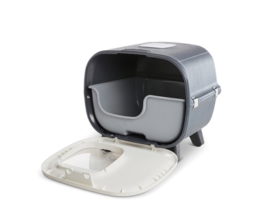 SAVIC KATTENBAK MIRA DELUXE ANTRACIET / WIT