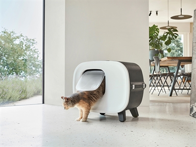 SAVIC KATTENBAK MIRA DELUXE ANTRACIET / WIT