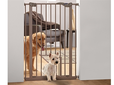 SAVIC DOG BARRIER AFSLUITHEK MET KLEINE DEUR GRIJS