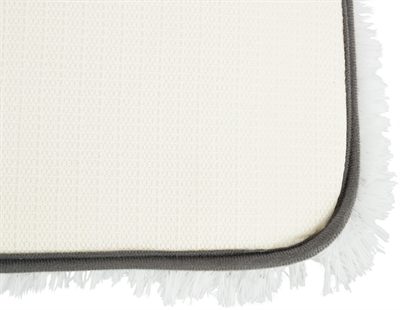 TRIXIE Ligmat voor vensterbank Harvey Zacht pluche, schuimvulling, slipvast - Wit/zwart - 90x28x1,5 cm