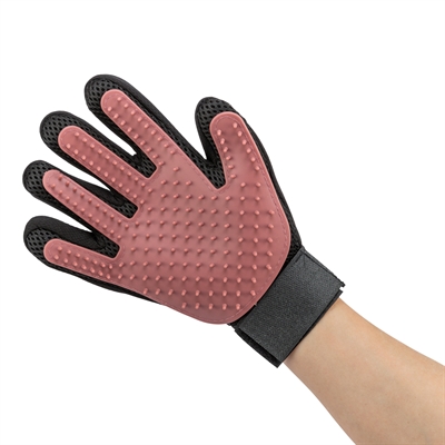 TRIXIE VACHTVERZORGINGSHANDSCHOEN MESH-MATERIAAL / TPR ROZE / ZWART