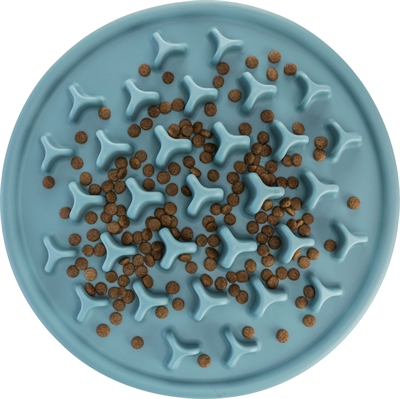 TRIXIE VOERMAT SLOWFEEDING PILLARS TPE BLAUW